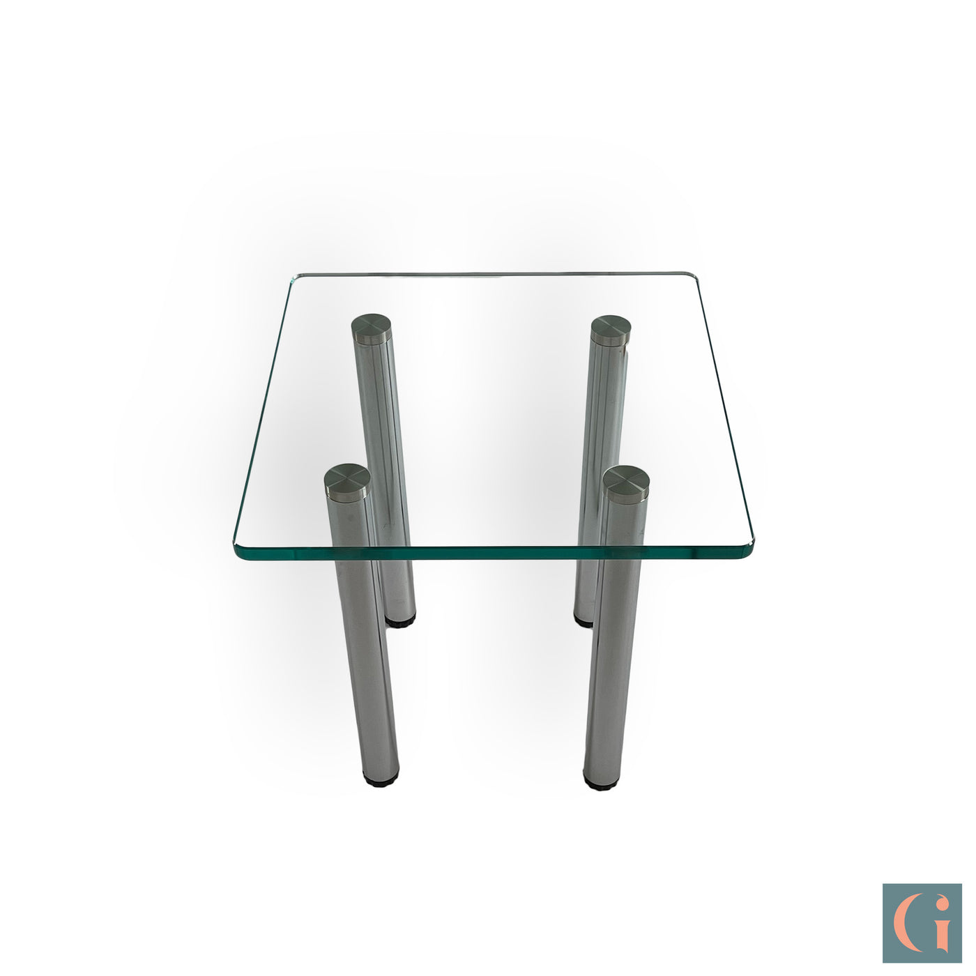 Clear Glass Side Table