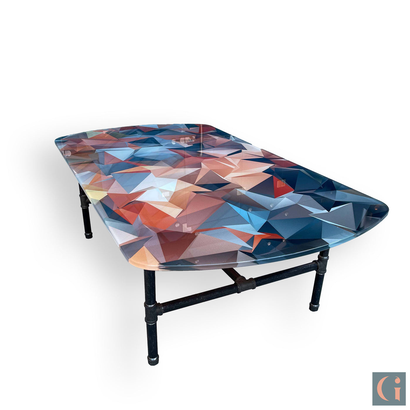 GIZA - Rectangle Glass Coffee Table