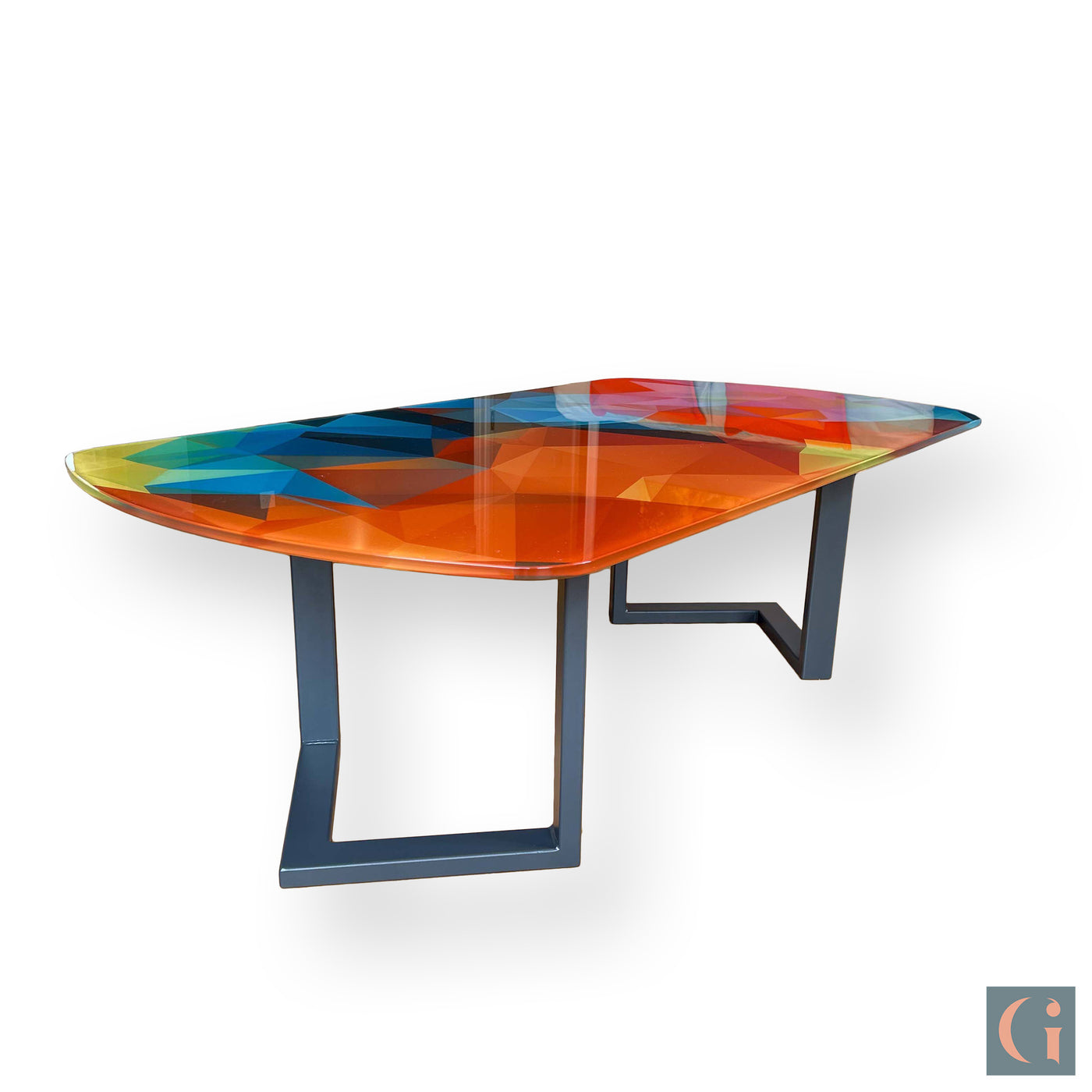 UTSY - Rectangle Glass Coffee Table