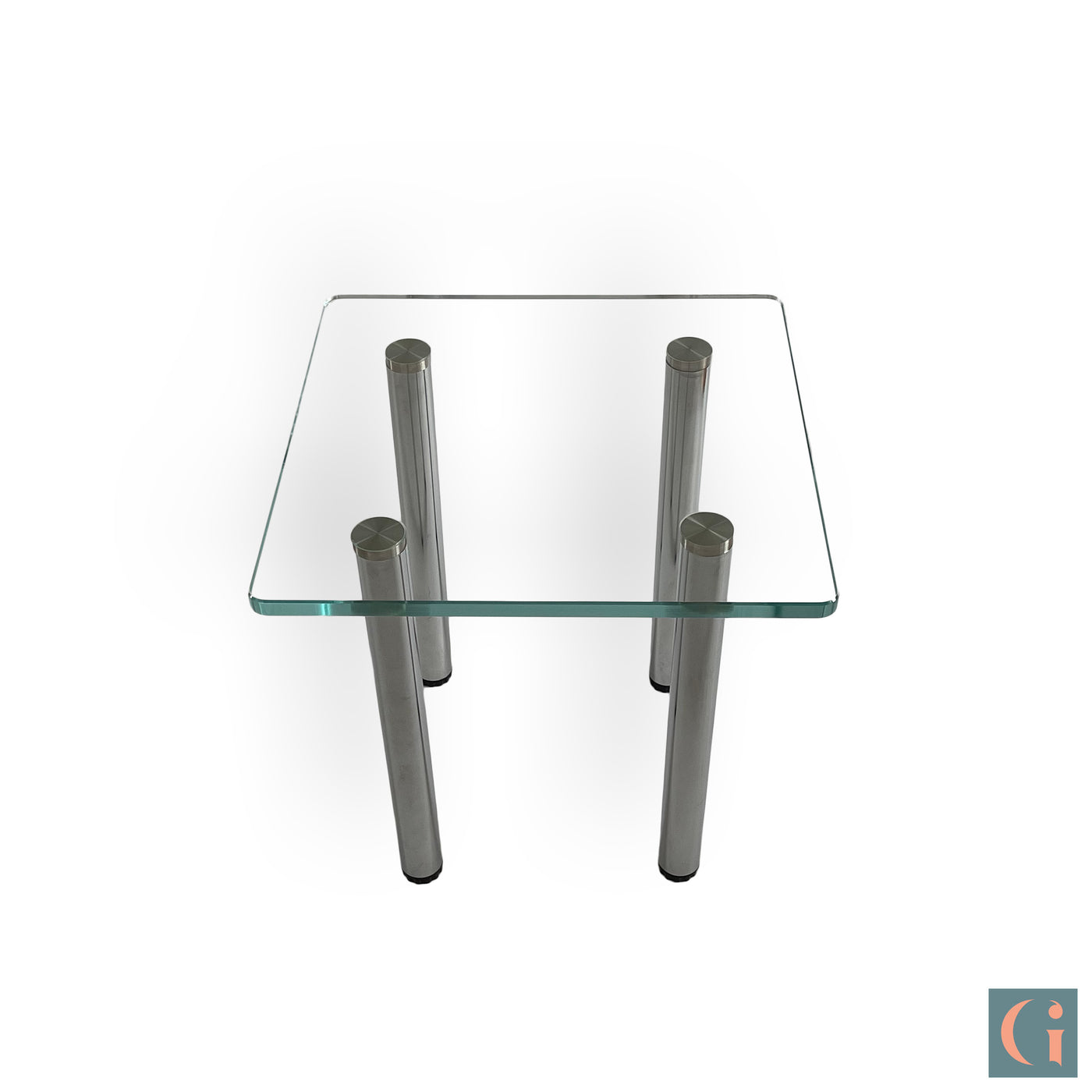 Ultra-Clear Glass Side Table